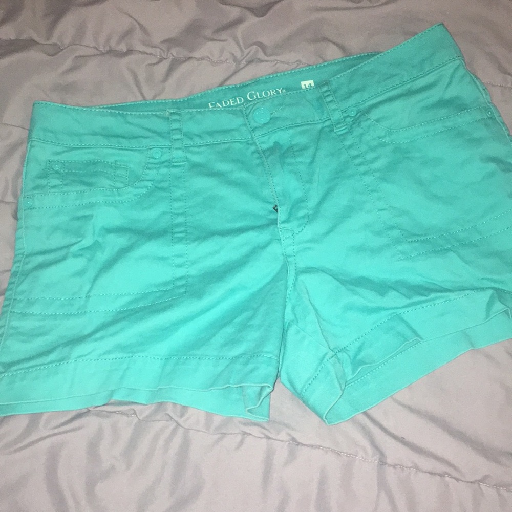 Faded Glory Teal Shorts